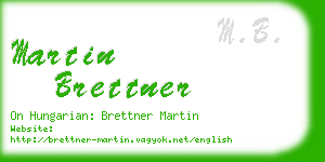 martin brettner business card